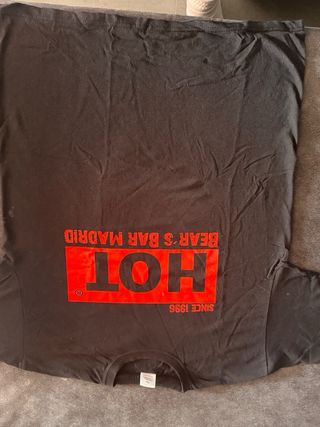 Camiseta Negra HOT Madrid Talla M  ,