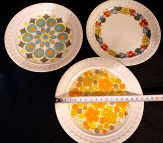 Set 3 Platos Pontesa 17cm vintage