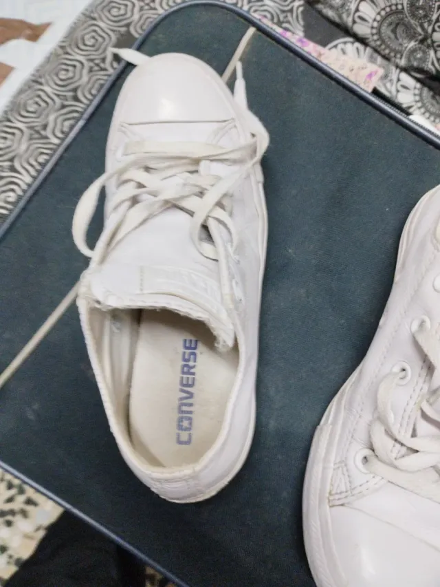 Converse Piel Blancas Talla 36.5