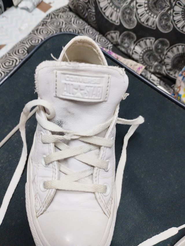 Converse Piel Blancas Talla 36.5