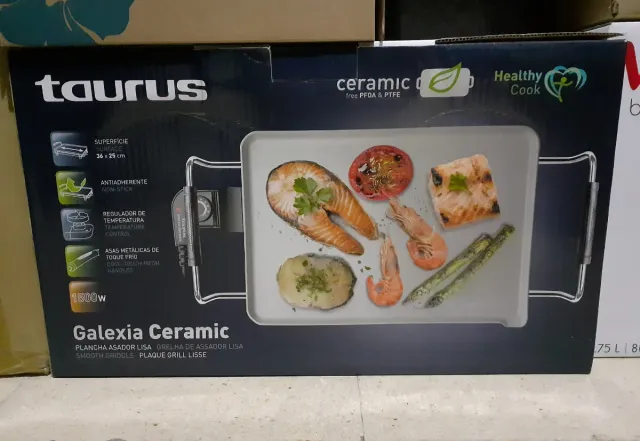 Plancha de cocina eléctrica Taurus de cerámica 