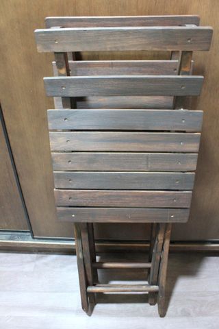 Par de Sillas de Madera Plegables