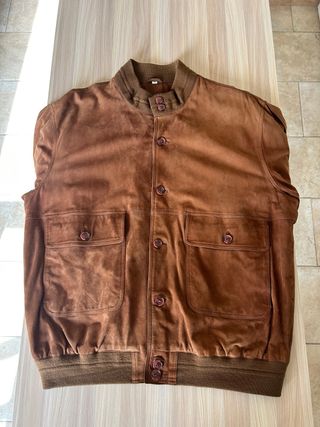 Giacca in Renna 100% pelle suede super vintage 
