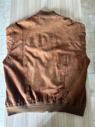 Giacca in Renna 100% pelle suede super vintage 