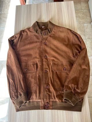 Giacca in Renna 100% pelle suede super vintage 