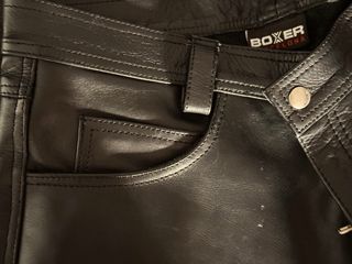 Pantalón  leather  original cintura 95 cm jeans