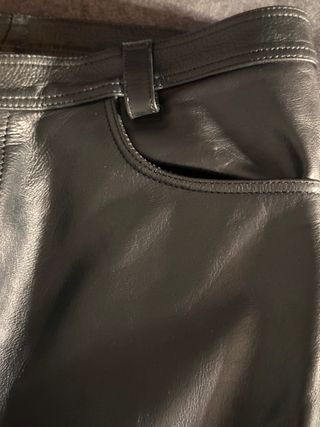 Pantalón  leather  original cintura 95 cm jeans