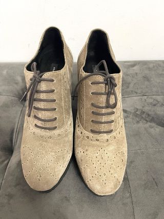 Scarpe Frau donna scamosciate beige n.37