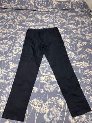 Pantalón cargo Massimo Dutti azul marino