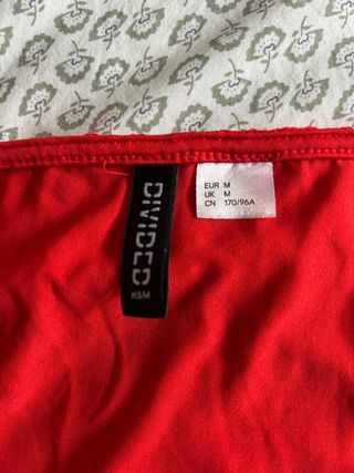 Body encaje H&M rojo