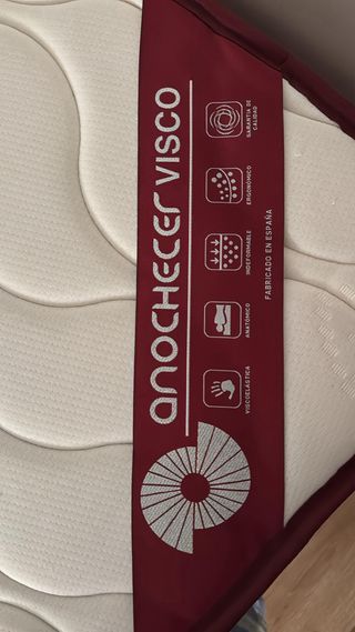 Colchón individual burdeos