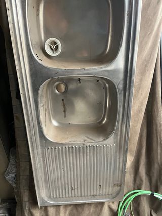 Fregadero doble inoxidable