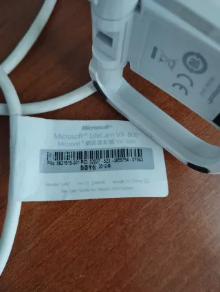 Webcam Microsoft  Blanca y negra