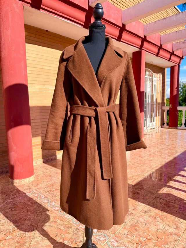 Abrigo largo marrón