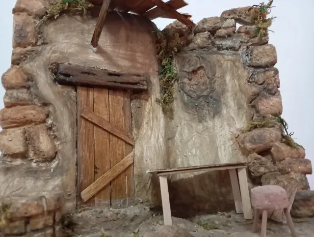 Casa para el Belén artesanal.