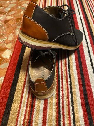 Zapatos Geox Hombre Negro/Marrón