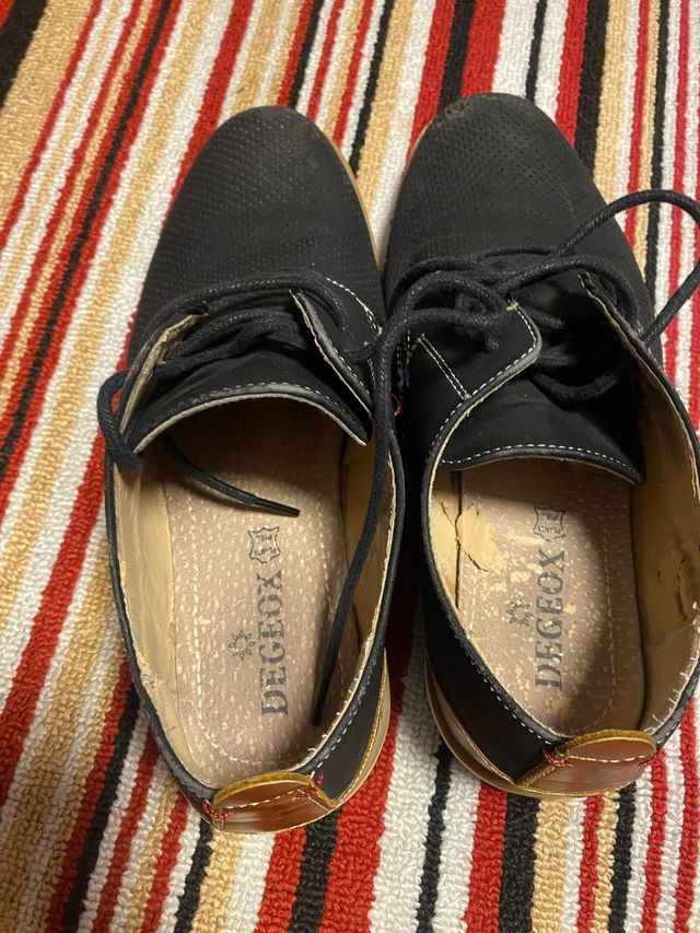 Zapatos Geox Hombre Negro/Marrón