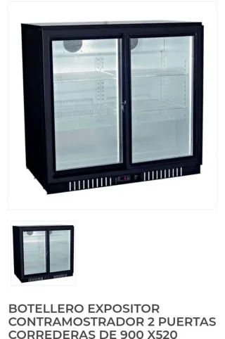 Expositor Botellero Refrigerado 2 Puertas
