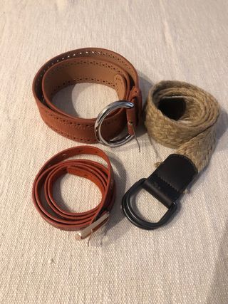 Lote 3 cinturones