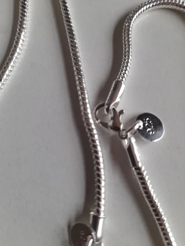 Conjunto Plata 925 Cadena y Pulsera cordón