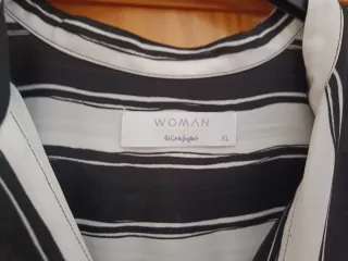 Blusa Mujer Rayas Blanco y Negro