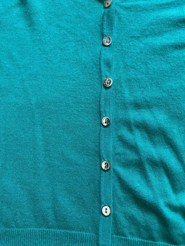 Chaqueta verde Primark botones plateados talla M