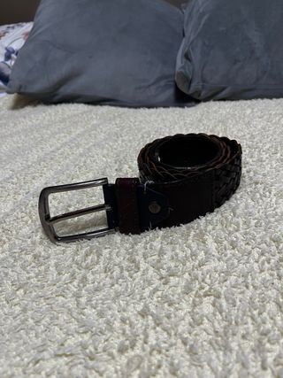 Cinturón trenzado hombre