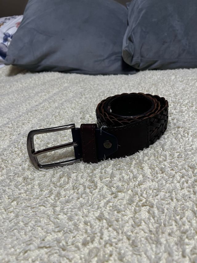Cinturón trenzado hombre