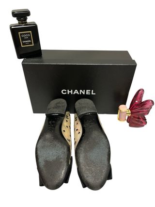 Bailarinas Chanel Beige y Negro