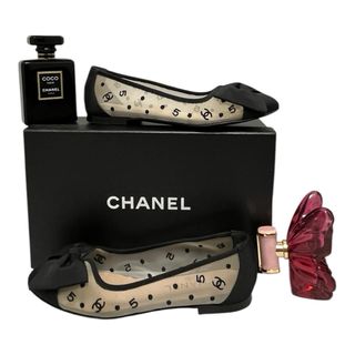 Bailarinas Chanel Beige y Negro