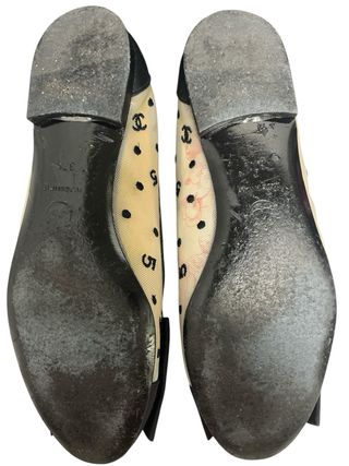 Bailarinas Chanel Beige y Negro