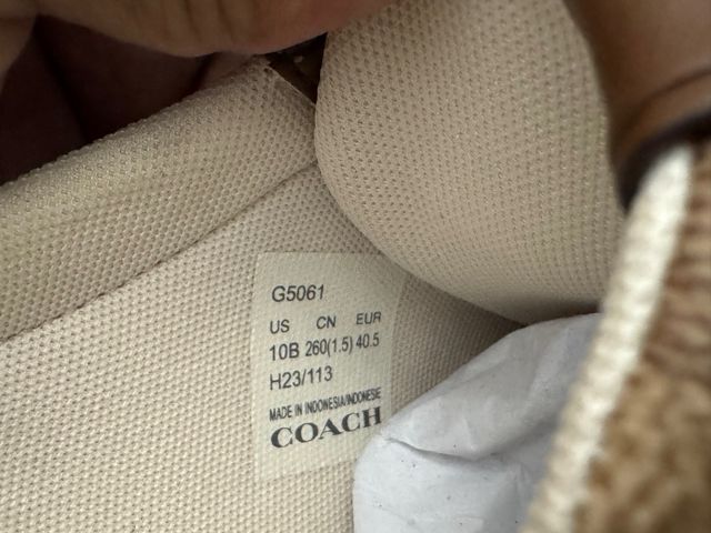 Zapatos Coach Beige y Marrón