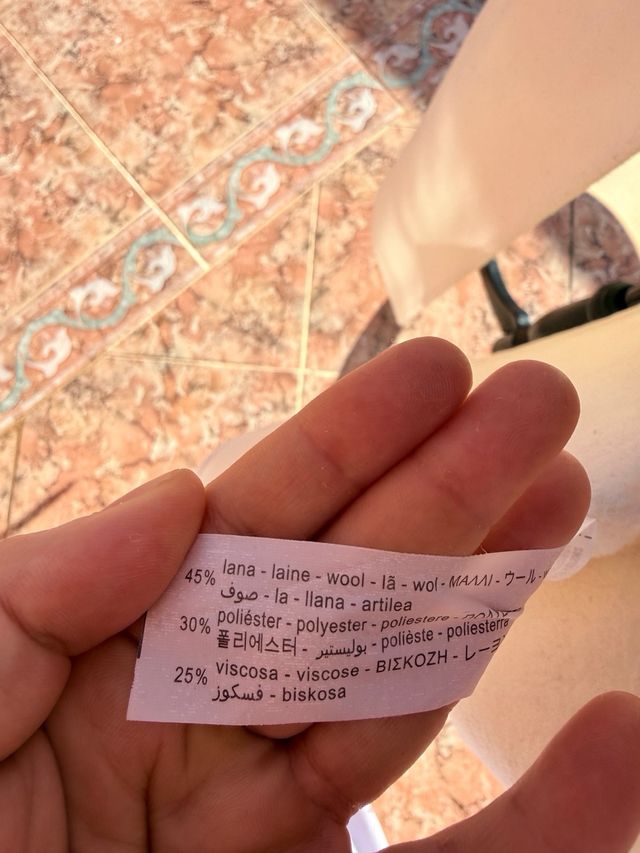 Abrigo largo color crudo