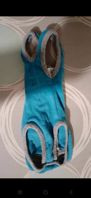 Body para Gato Azul e Cinza