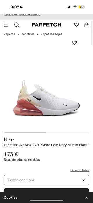 Nike Air Max 270 Talla 38.5 original