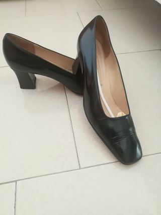 Scarpe donna tacco, blu notte