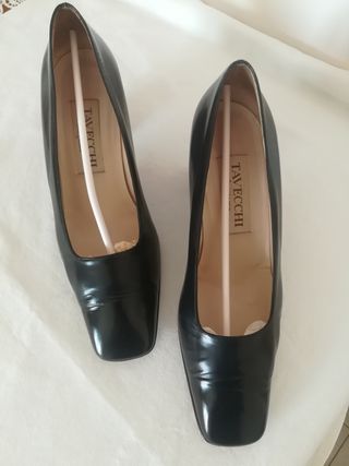 Scarpe donna tacco, blu notte