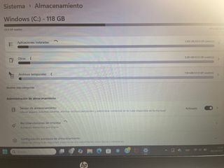 Ordenador portátil HP Plata