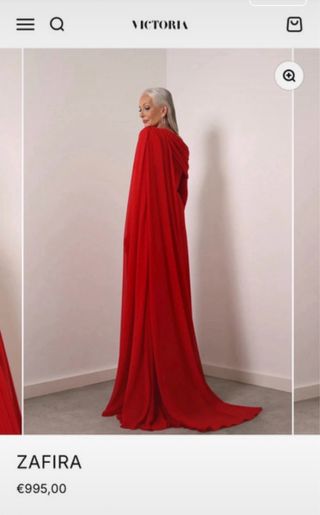 Vestido de fiesta Victoria rojo