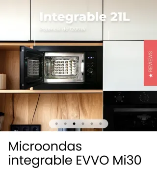 Microondas EVVO Mi30 Negro Integrable