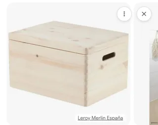Caja de madera con tapa