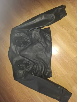 Torera Piel Mujer Talla M Negra