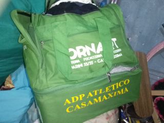 Borsone calcio verde come nuovo