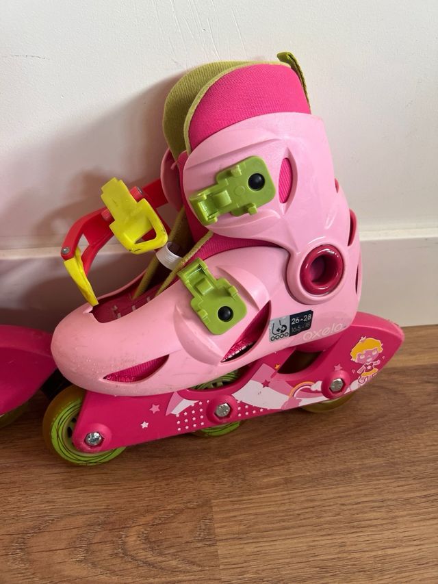 Patines Oxelo niña rosa 