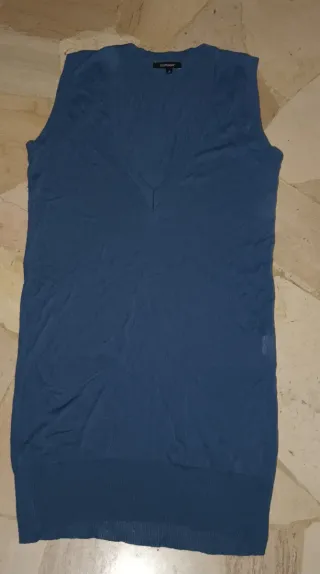 Denny Rose cardigan lungo con tasche blu S