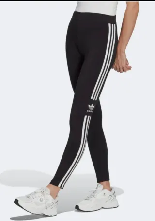 2 Leggings Adidas Mujer Negros