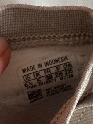 Zapatillas Adidas Mujer Talla 38 Beige talle foto