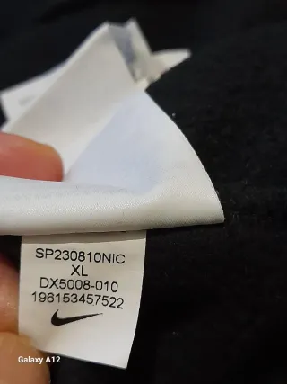 Sudadera Nike Air Crop Negra