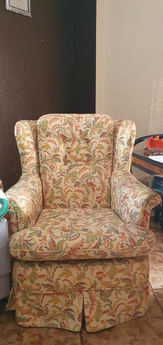Sillón Mecedora  vintage estampado