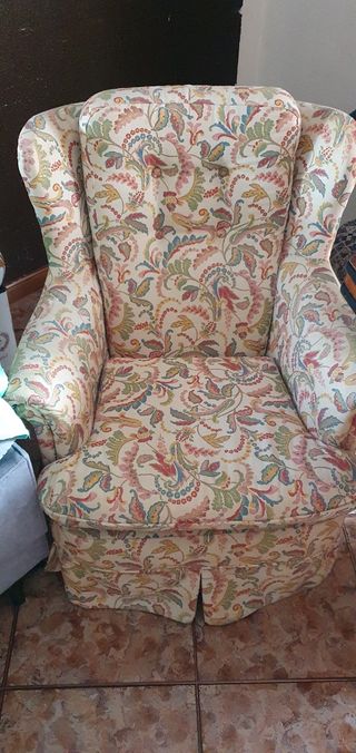 Sillón Mecedora  vintage estampado